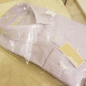 Michael Kors, lilac striped men's dress shirt